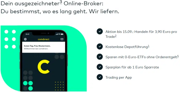 Comdirect Depot mit Tagesgeld