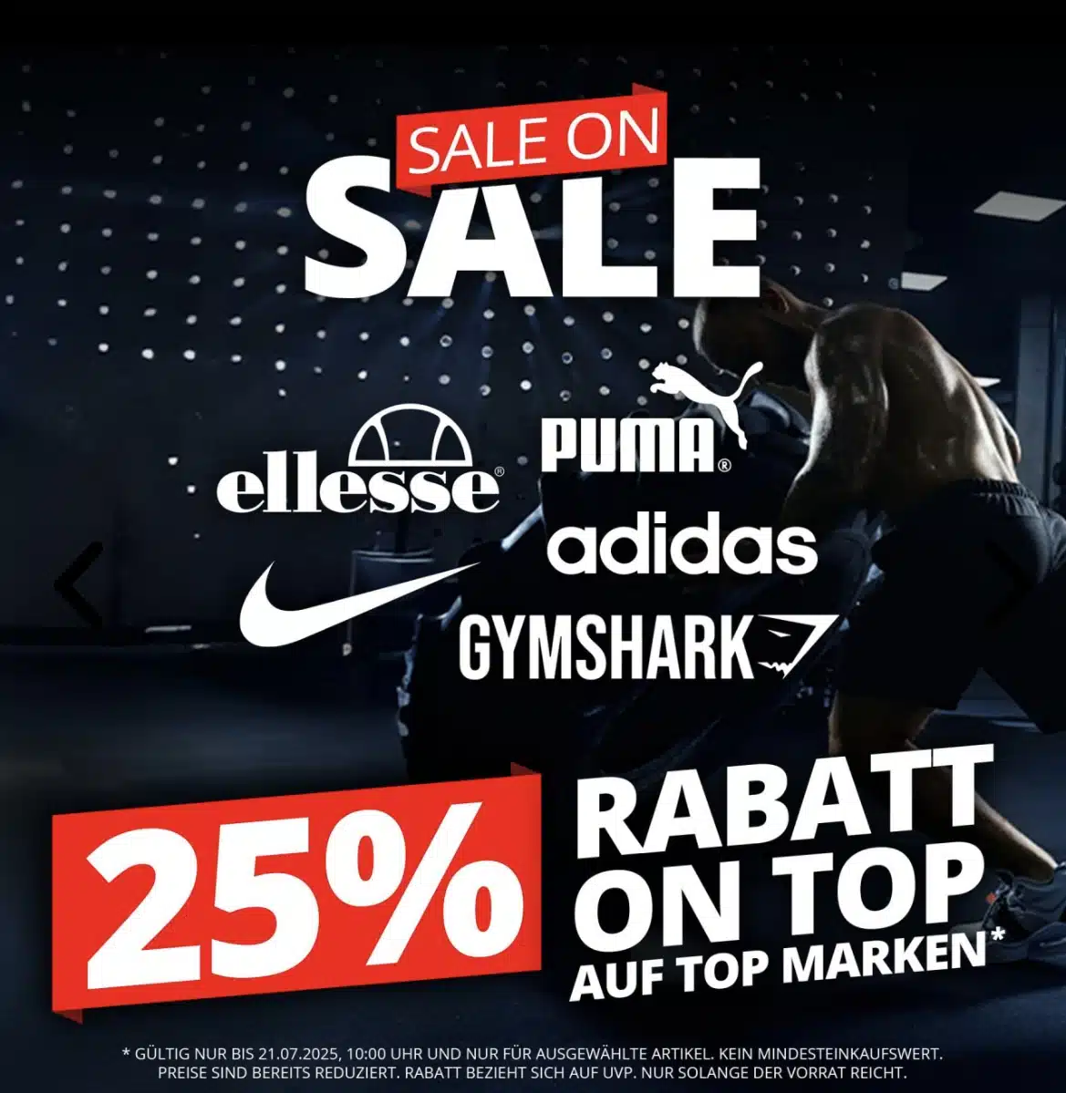 Thumbnail Sportspar: 25% Extra Rabatt auf Sale Artikel von Top Marken - Sale on Sale