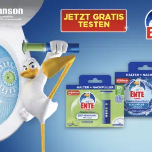 WC-Ente Frische-Siegel gratis testen