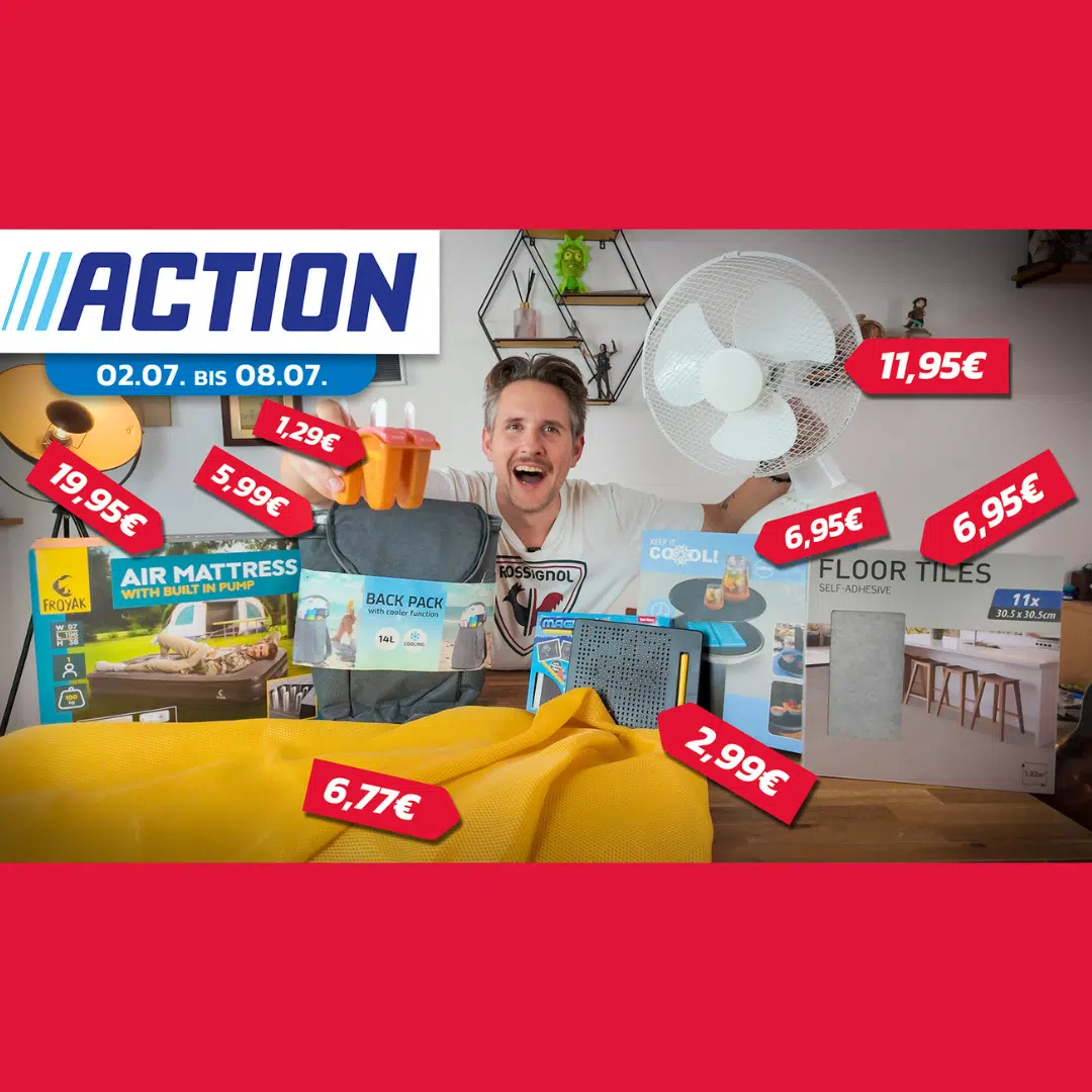 Thumbnail Lucas testet die heißesten Sommerprodukte bei Action – Kühlt der Aircooler wirklich?