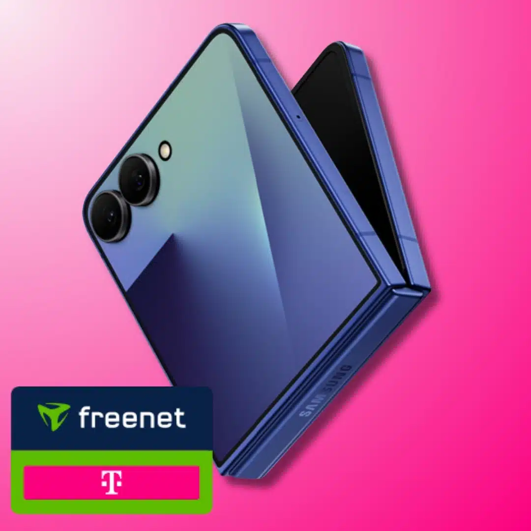 Thumbnail *Brandneu* Eff. GRATIS & 225€ Ersparnis! 🔥 Samsung Galaxy Flip7 (512GB) für 149€ + GRATIS Galaxy Buds 3 Pro + 60GB 5G Telekom Allnet für 39,99€/Monat + 50€ Wechselbonus + 150GB Datendepot (freenet Telekom Allnet Flat)