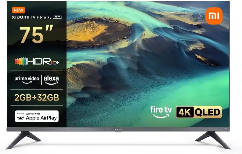 Thumbnail 400€ gespart beim Xiaomi TV F Pro (75”) – 4K‑QLED, Fire TV, 120 Hz Game Boost & Apple AirPlay für 599 €