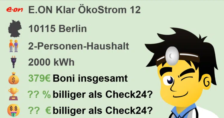 E.ON Strom & Gas: Billiger als Check24 durch 100€ Bonus 🤑