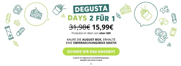 2 für 1 Degusta Box