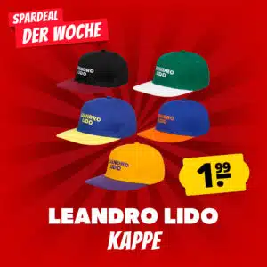 LEANDRO LIDO Snapback Kappe für 1,77€ zzgl. Versand - in 9 Farbvarianten