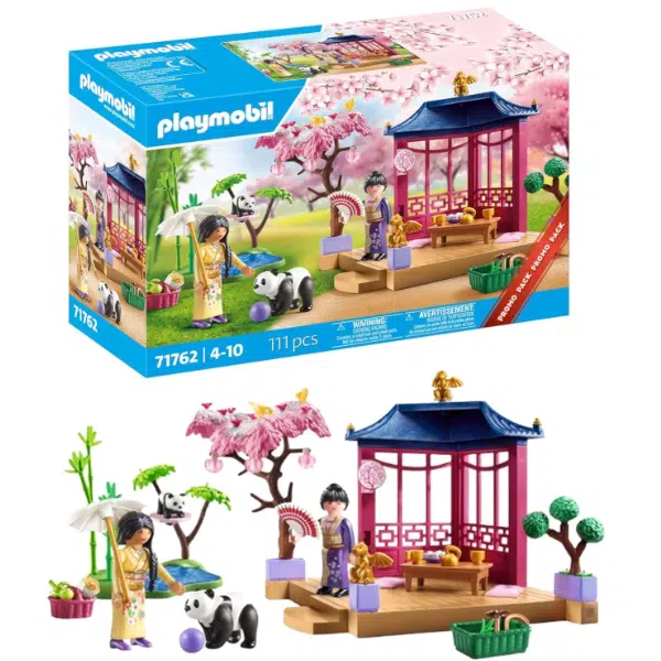 Thumbnail 🌸 Playmobil Asiatischer Garten mit Pandafütterung 🐼