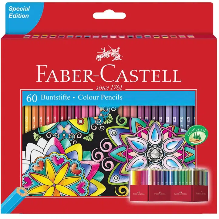 Thumbnail 🌈 Faber-Castell Buntstift Castle 60er Kartonetui für 13€ (statt 17€)