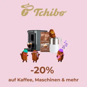 Thumbnail ☕️ Tchibo: 20 % Rabatt auf fast alle Kaffees, Maschinen und Zubehör
