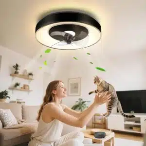Deckenventilator mit Beleuchtung, Kompatibel mit Alexa, LED 40W, 4400LM, 2700K-6500K Dimmbar