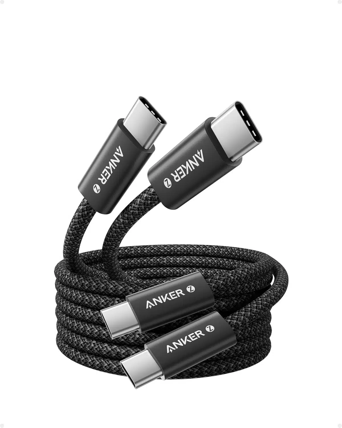 Thumbnail Anker USB C auf USB C Kabel ➡️ 2 Stück mit je 1,8m &amp; 240W Power Delivery 👍 perfekt für High-End Laptops, iPads, iPhones oder Android-Smartphones