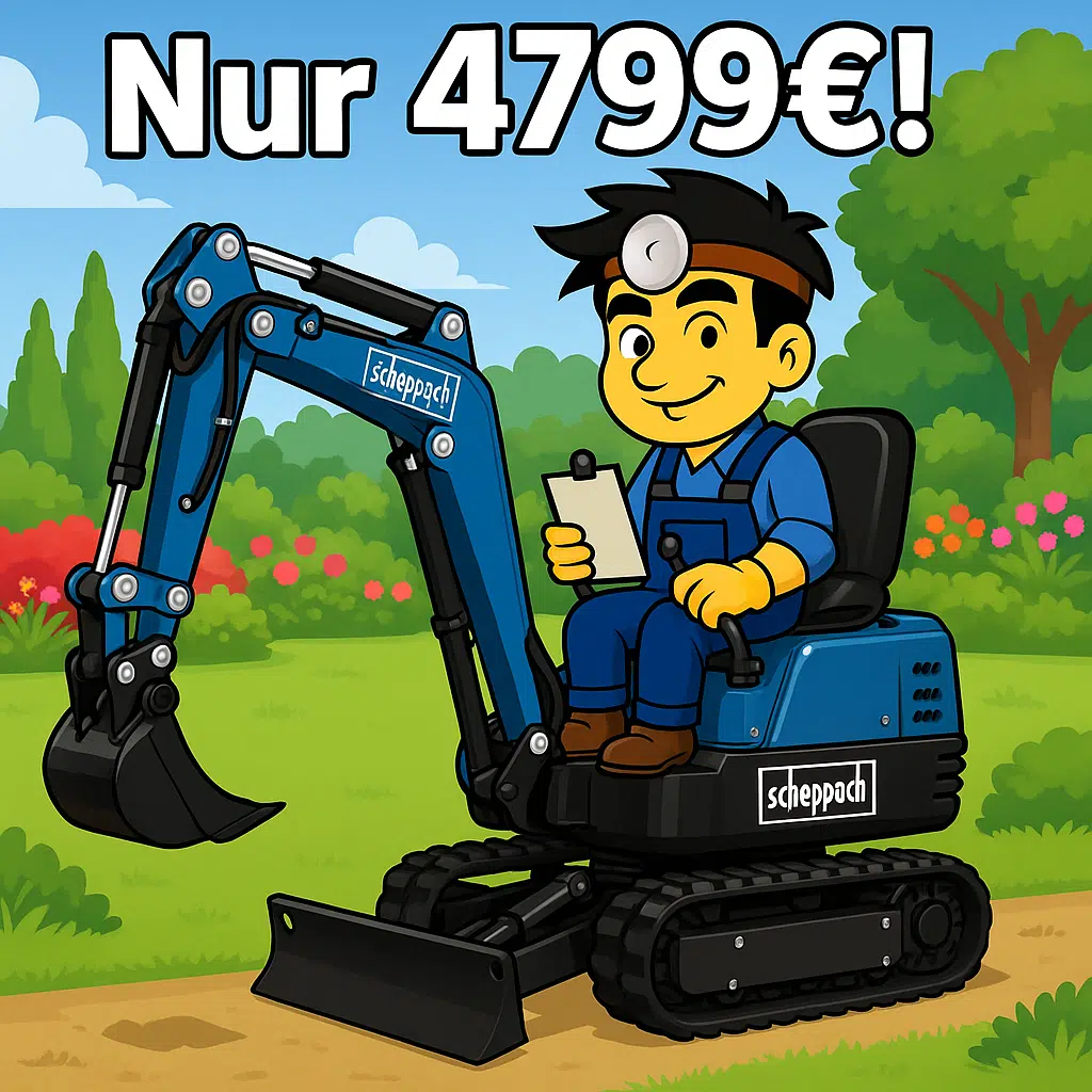 Thumbnail Aldi verkauft Bagger ab 31.08.: Das verrückte Männerspielzeug für 4.799€