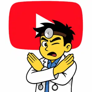 Doc_abwehrend_vor_YouTube_Logo