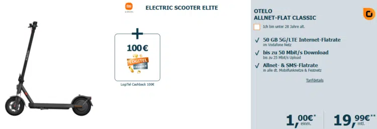 Electric Scooter Elite Handytarif
