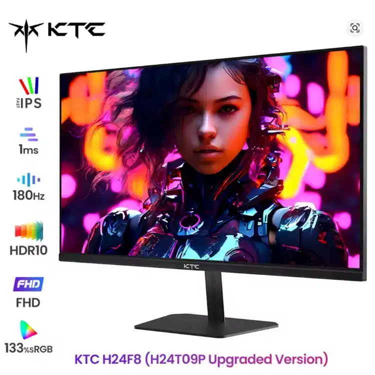 Thumbnail *Budgetknaller* KTC H24F8 Gaming-Monitor mit 180 Hz nur 68,34€!