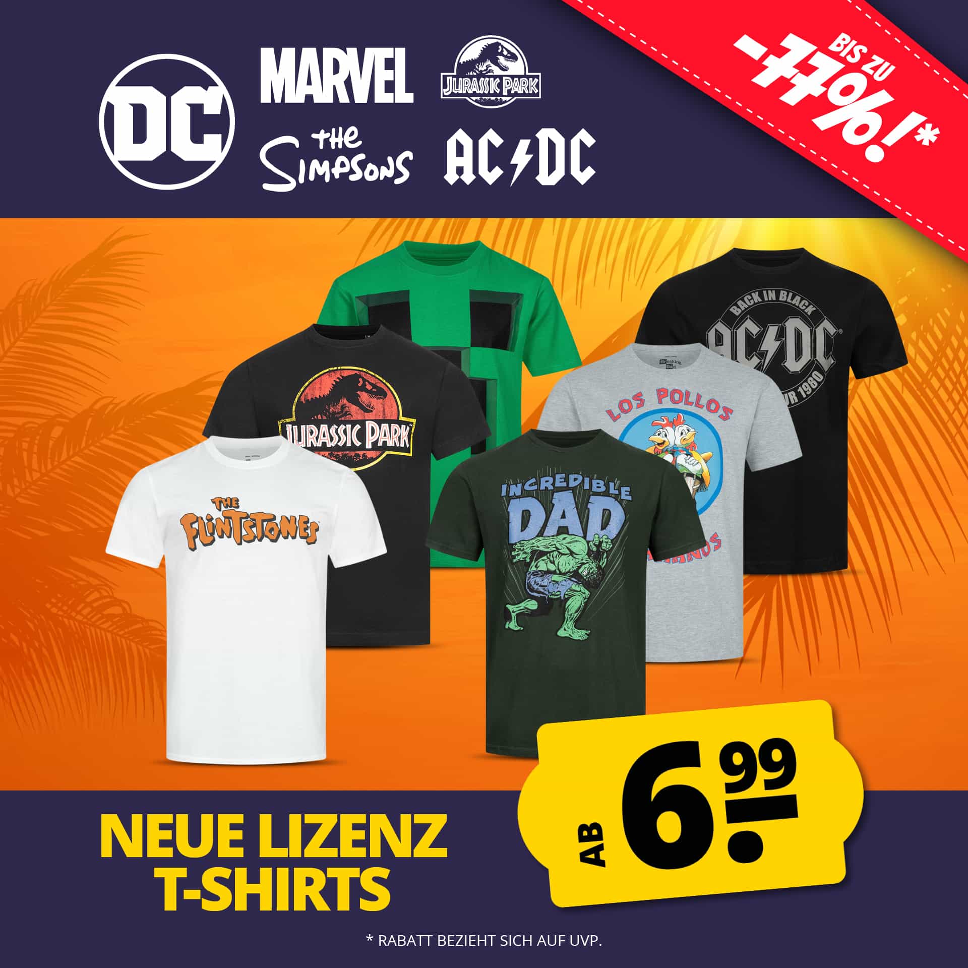 Thumbnail Marvel, DC, Simpsons, ACDC, Jurassic Park & Co. 👕 Lizenz T-Shirts ab 6,99€ bei SportSpar