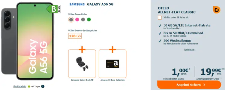 Samsung Galaxy A56 Handytarif