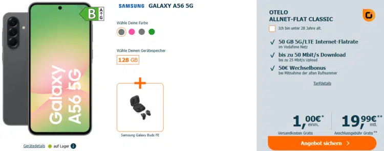 Samsung Galaxy A56 Handytarif