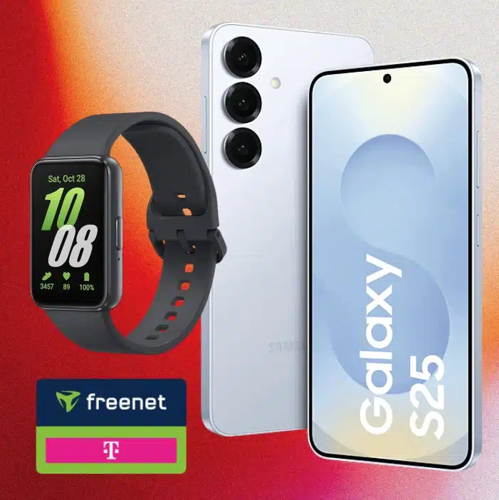 Thumbnail Jetzt auch im Telekom-Netz 😳 Samsung Galaxy S25 (128GB) für 29€ + GRATIS: Galaxy Fit 3 + 20GB 5G/LTE Allnet für 19,99€/Monat + 50€ Wechselbonus (Freenet Telekom green)