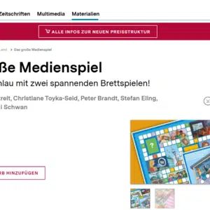 Gratis Brettspiel „Medienspiel“ HanisauLand von der Bundeszentrale für politische Bildung