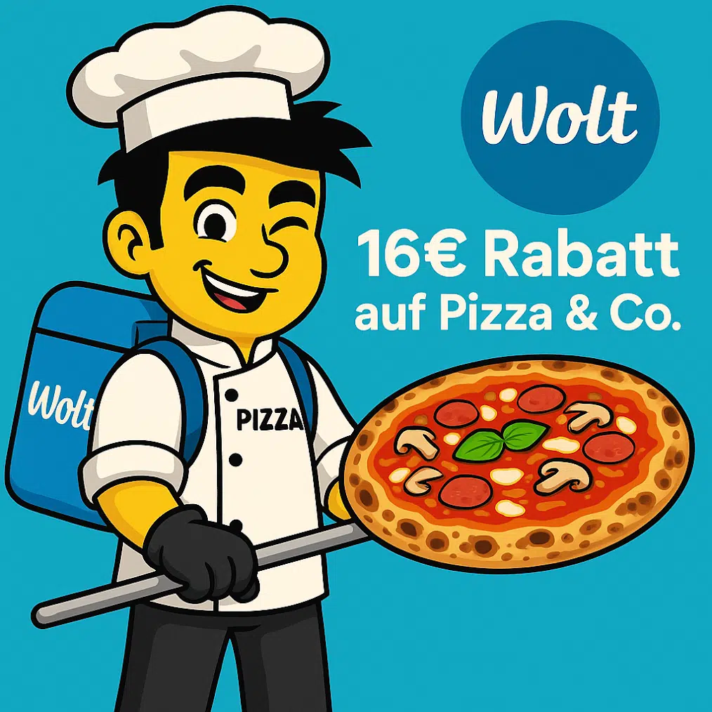 Thumbnail Wolt: 16€ Rabatt auf die ersten beiden Bestellungen (ab 1. September)