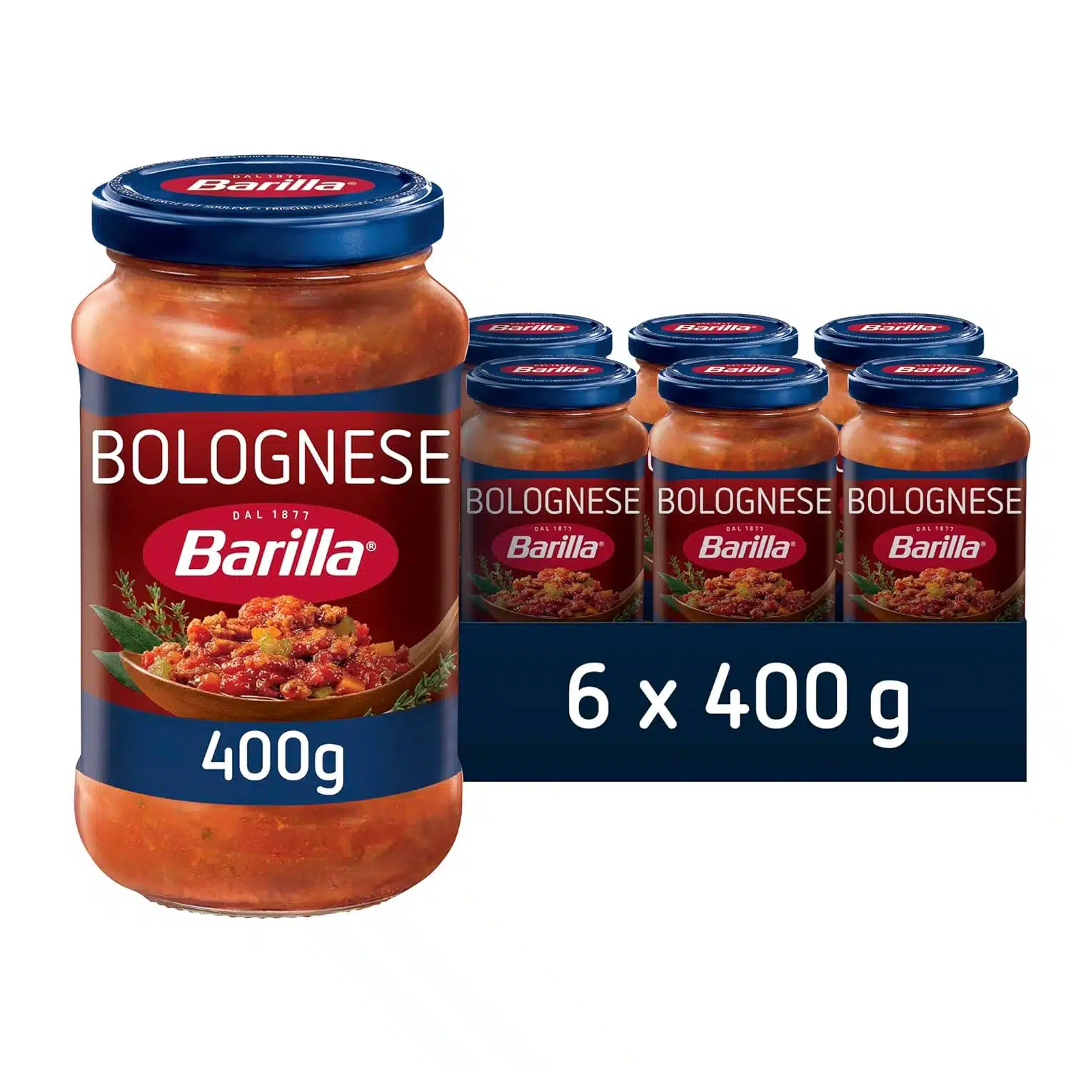 Thumbnail 🍅 Barilla Pastasauce Bolognese 6 Gläser für 14,64€ (statt 19,14€)