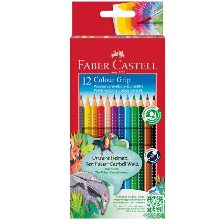Thumbnail Faber-Castell Buntstift Colour Grip 12er Kartonetui für 6,73€ (statt 9€)
