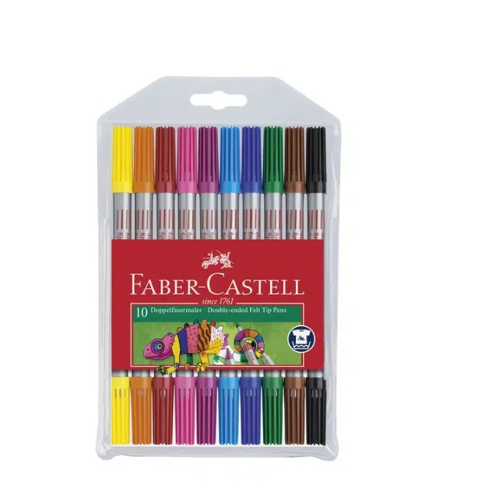 Thumbnail Faber-Castell Doppelfasermaler 10er Etui für 3,79€ (statt 6€)
