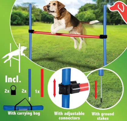 maxxpro Agility Spring Stick Set für Hunde