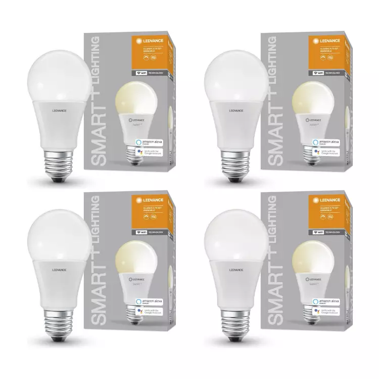 Thumbnail 4x Ledvance Smart+ WiFi Classic LED Lampe (E27, 75W, dimmbar) für 9,99€ (statt 19€)