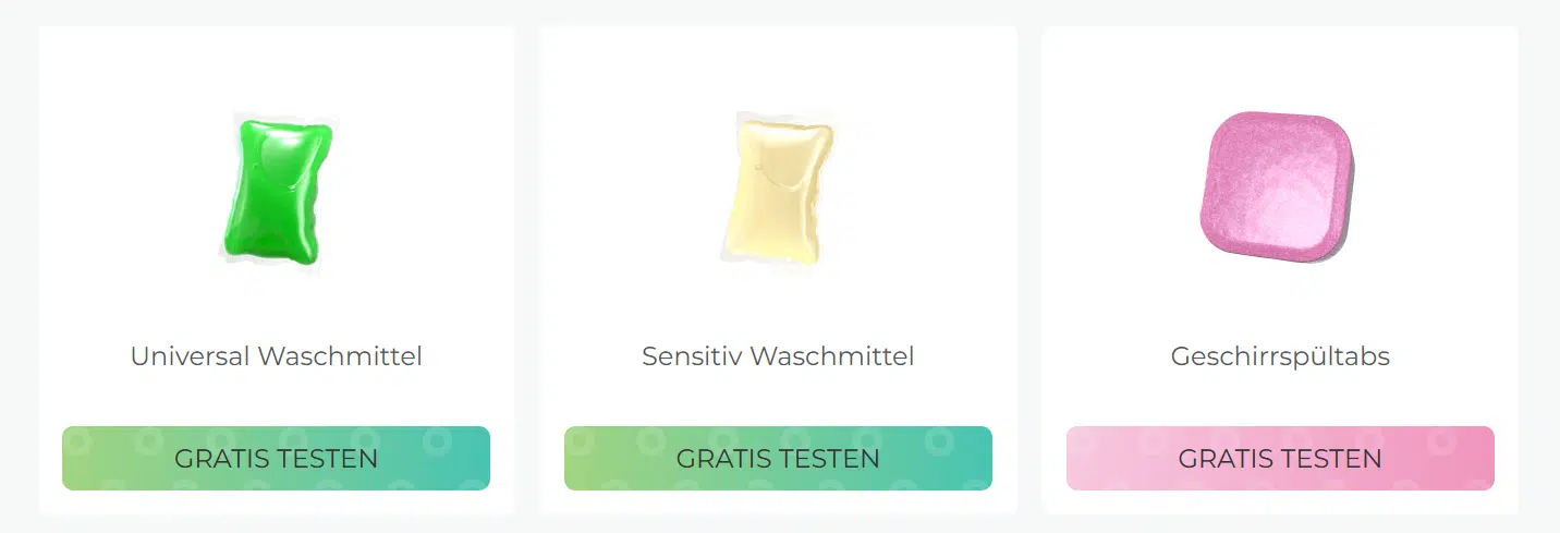 smol Waschmittel und Geschirrspültabs gratis testen