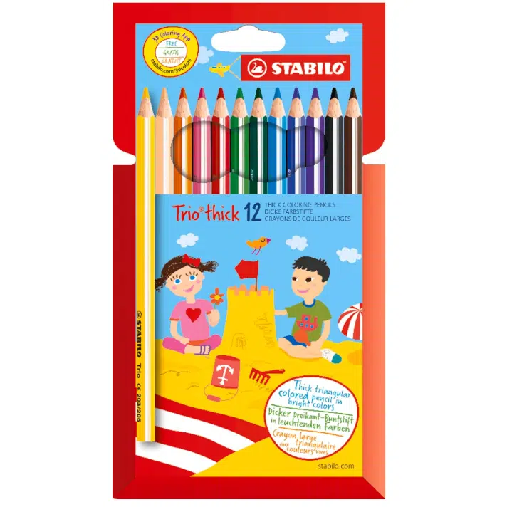 Thumbnail STABILO Farbstifte Trio Thick 12 Stück für 4,73€ (statt 8€)