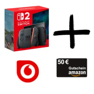Nintendo Switch 2 + 25GB 5G/LTE Vodafone Allnet für 29,99€/Monat + 100€ Wechselbonus + GRATIS: 50€ Amazon Gutschein