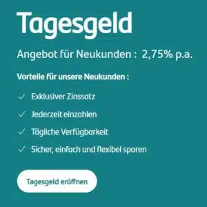 Thumbnail 🏦 2,75% Zinsen für 3 Monate bei Suresse Direkt Bank Tagesgeld
