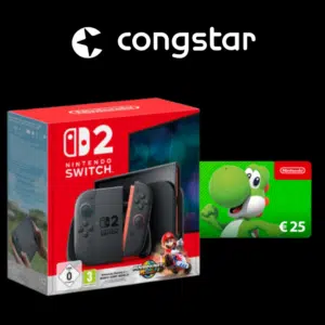 Thumbnail 🎮nur 1€ Nintendo Switch 2 inkl. Mario Kart World + Congstar Allnet Flat L 150 GB + 25€ Nintendo eShop Gutschein