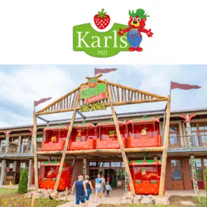 Thumbnail 🍓Karls Erlebnis-Dorf 1 ÜN im "die Karls Bande" inkl. Frühstück &amp; 1 Tageskarte ab 175€ für 2 Erwachsene + 2 Kinder
