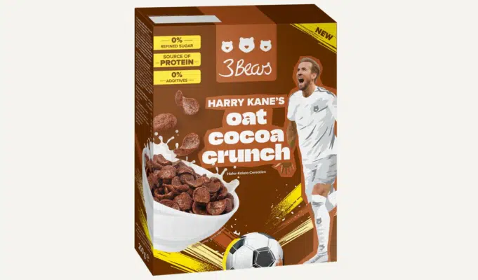 Harry Kane x 3Bears Oat Cocoa Crunch Cereals
