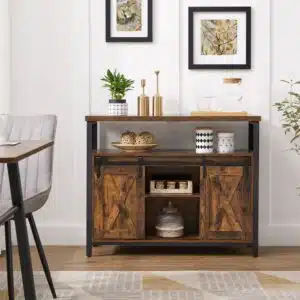 Thumbnail 🗄️ VASAGLE Sideboard Vintagebraun-Schwarz für 69,99€ (statt 112€)