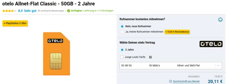 PS5 Otelo Allnet Classic