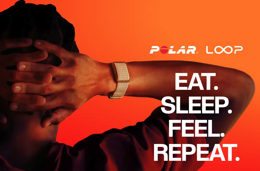 Die Polar Loop inkl. Werbeslogan.