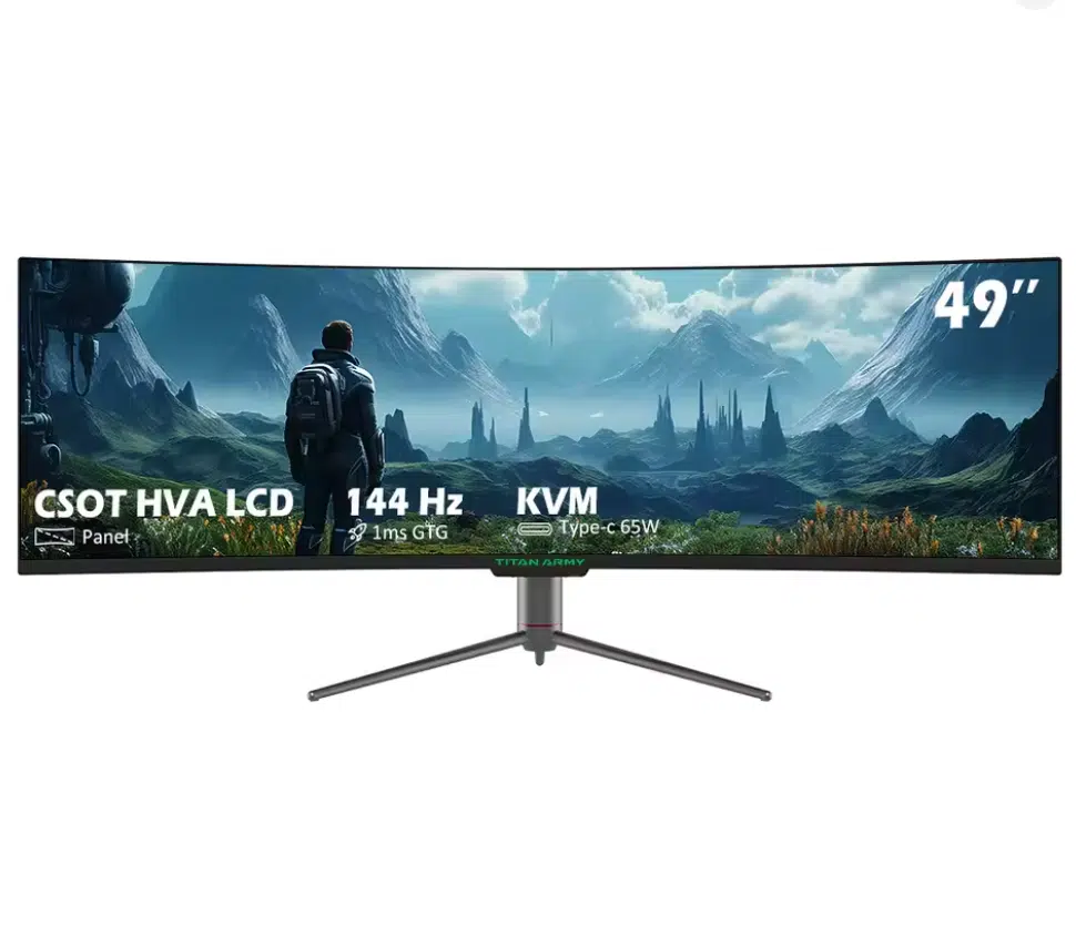 Monster-Monitor: Titan Army C49SHC mit 49 Zoll und 144 Hz
