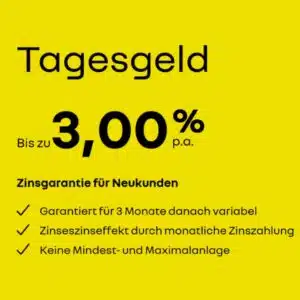 Tagesgeld bis zu 3,00% p.a. bei Renault Bank