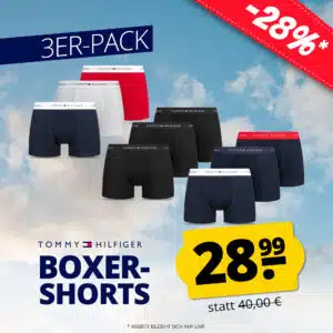 Thumbnail Tommy Hilfiger Trunks 3er-Pack für 28,99€ bei SportSpar