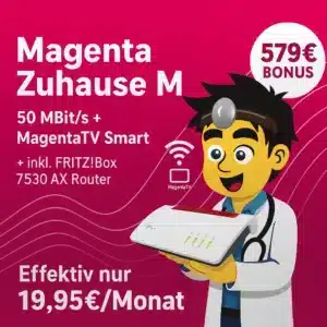 Thumbnail 🤯 223€ billiger als Check24! 🛜📺 DSL-KRACHER! Original Deutsche Telekom 50Mbit/s M INKLUSIVE Magenta TV smart für eff. nur 19,95€ mtl.🚀 ➡️ Dank 579€ Boni 🤑!!!