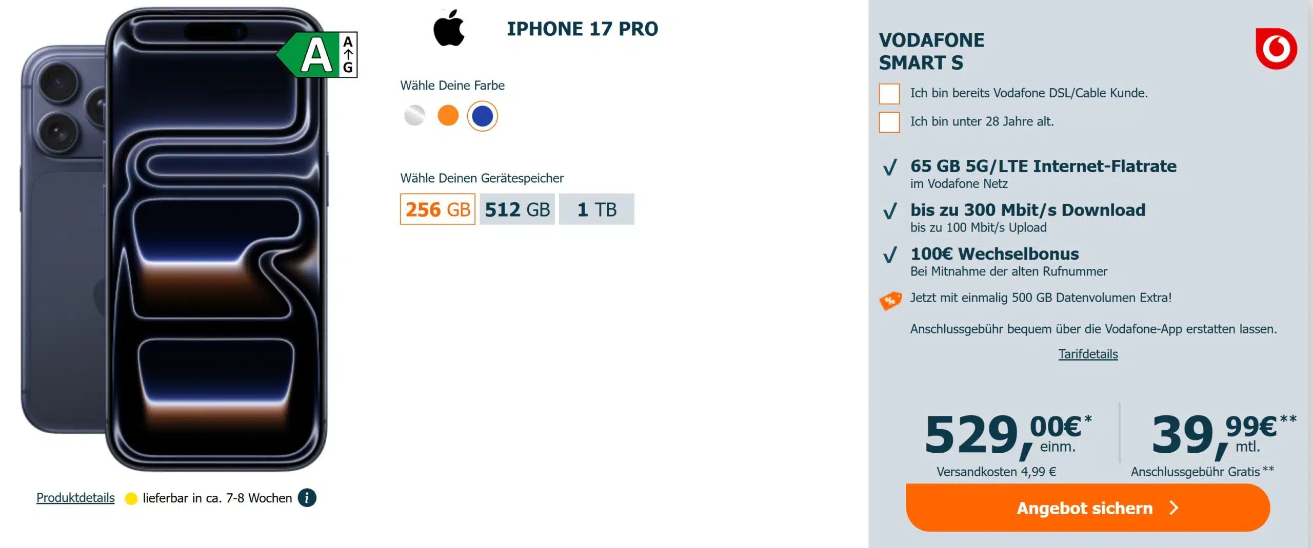 LogiTel iPhone 17 Pro Tarif