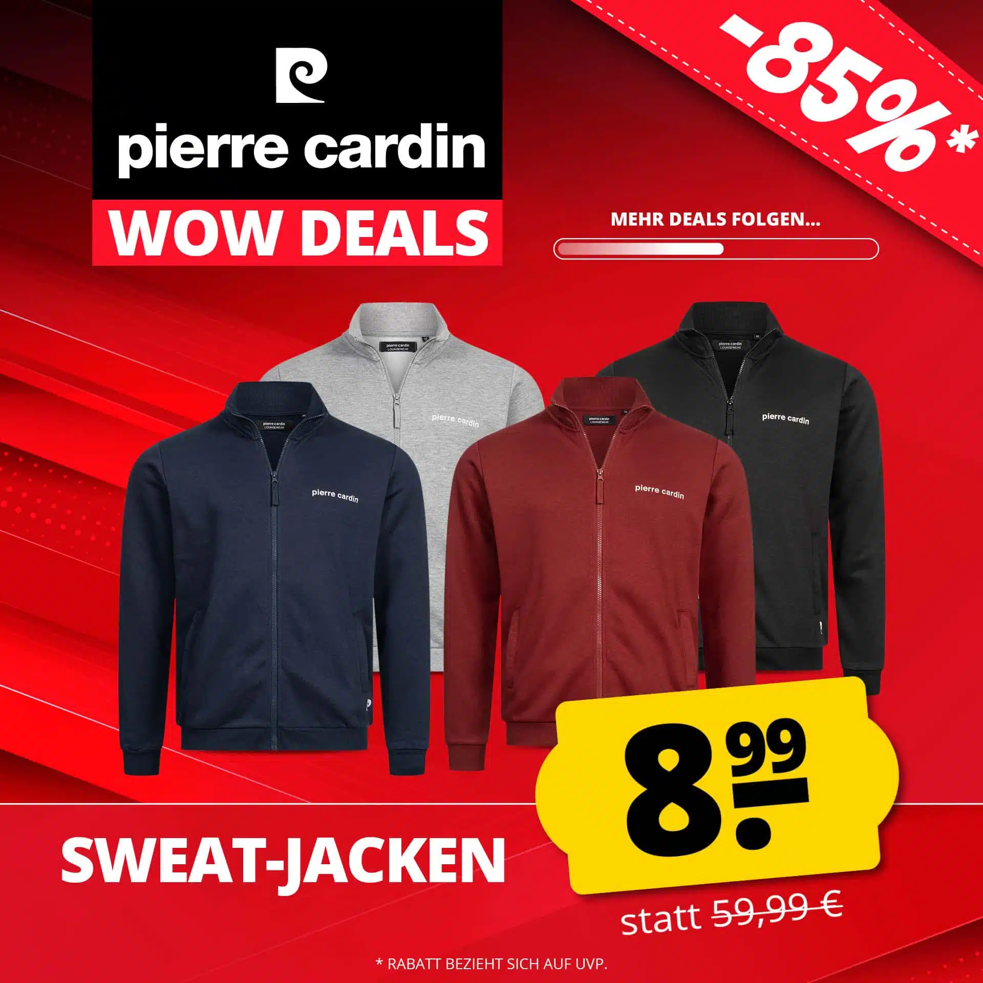 Thumbnail Pierre Cardin Full-Zip Herren Sweatjacke für 13,94€