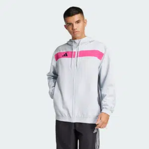 adidas Tiro 25 Essentials Woven Hoodie Grau/Magenta