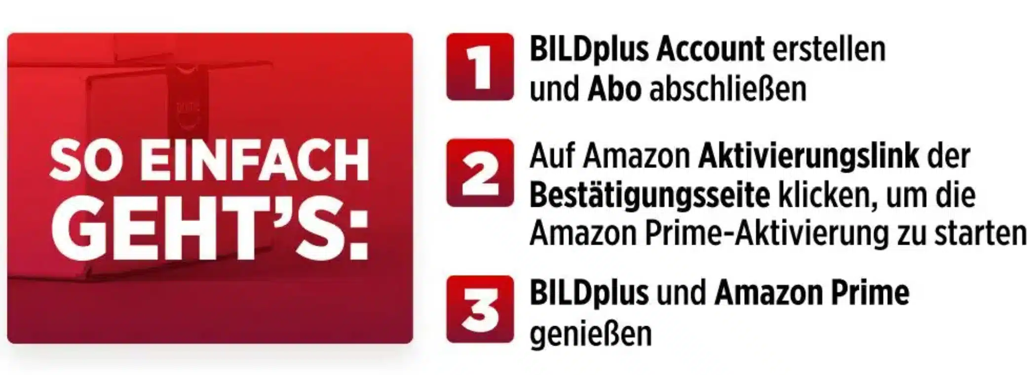 Anleitung, wie man BILDplus mit Prime abschließt