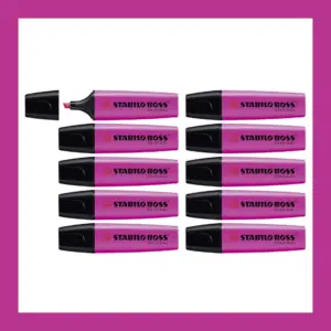 Thumbnail 💜 STABILO BOSS ORIGINAL 10er Pack lila Textmarker nur 4,50€ (statt 14€)