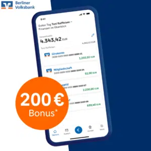 Berliner Volksbank Girokonto mit 200€ Prämie