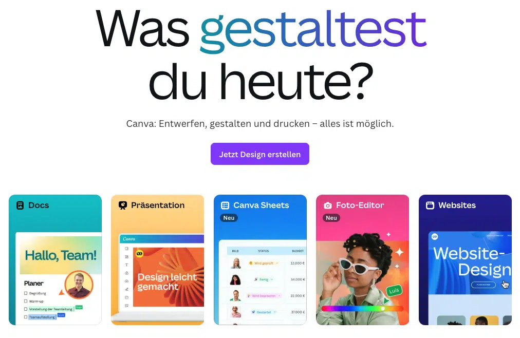 Canva Promo Bild mit der Headline 